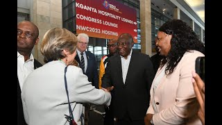 President Cyril Ramaphosa addresses the closing ceremony of the Netball World Cup [upl. by Ani]