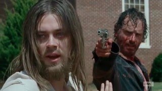 The Walking Dead 6x11  Rick Kills A Hilltop Member HD  Knots Untie [upl. by Petras588]