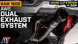 20192023 57L RAM 1500 AWE 0FG Dual Exhaust System Rear Exit Review amp Sound Clip [upl. by Lemuelah]