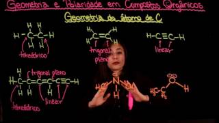 Aula 93 GEOMETRIA E POLARIDADE EM COMPOSTOS ORGÂNICOS ORGÂNICA [upl. by Brier694]