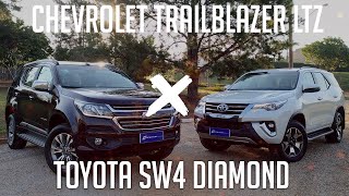 COMPARATIVO Chevrolet Trailblazer LTZ x Toyota SW4 Diamond [upl. by Kentigera]