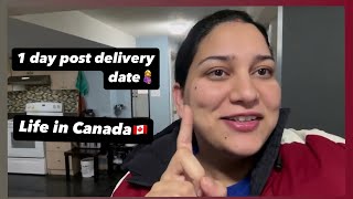 1 day after delivery date🤰🫣 A day out with us😍❤️  Life in Canada🇨🇦 nikkisworld [upl. by Airual]