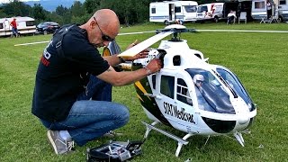 GIGANTIC RC EC135 STAT MEDEVAC SCALE MODEL ELECTRIC HELICOPTER  VARIO TEAMPILOT FRANCIS PADUWAT [upl. by Jamie276]