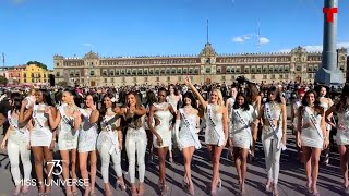 ¡Pura emoción Las misses brillan en el Zócalo  Telemundo Entretenimiento [upl. by Eimrots420]