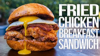 The Best Fried Chicken Breakfast Sandwich  SAM THE COOKING GUY 4K [upl. by Lleirbag6]