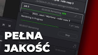 Jak renderować filmy bez utraty jakości w Davinci Resolve  problemy z renderem do h264 [upl. by Remde]