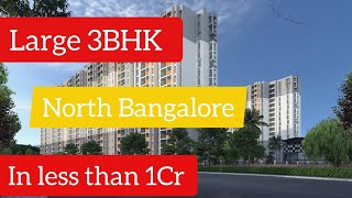 Large 3BHK  Less than 1CR  North Bangalore  Apartments for sale in Bangalore  Dream Home [upl. by Nho511]