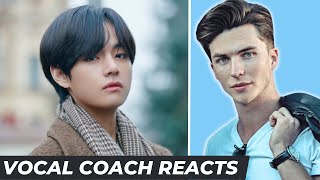 BTS V Winter Bear gave me CHILLS  Vocal Coach Reaction [upl. by Bitthia]