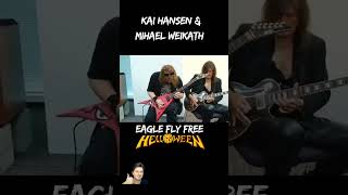 Kai hansen amp Mihael Weikath  SOLO  EAGLE FLY FREE HELLOWEEN helloween music rock skills [upl. by Idnam]