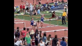 NJ hurdler falls pulls off amazing comeback [upl. by Nissy741]