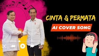 Cinta Dan Permata  Duet Cover Pak Jokowi dan Pak Prabowo AI COVER SONG [upl. by Nnodnarb]