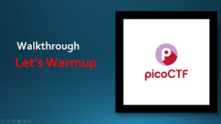 Lets warm up Warmed UP  PicoCTF challange walkthrough [upl. by Jezabel]