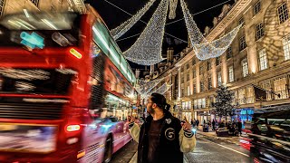 Magical winter wonderland in london  stunning lights and decorations  November and December [upl. by Nnaeerb769]