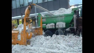 StJohns Newfoundland  Snow Clearing Febuary 16  2011 [upl. by Orbadiah]