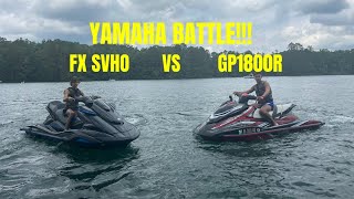 YAMAHA FX SVHO VS YAMAHA GP1800r SVHO YAMAHA SHOOTOUT [upl. by Eenej]