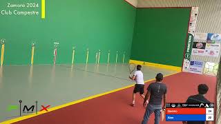 Torneo Nacional de Frontenis Zamora 2024 Singles Quemo VS Alan [upl. by Notxed]