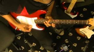 Jimi Hendrix ALL ALONG THE WATCHTOWER Cry Baby Wah Elec Guitar Solo Cover EricBlackmonGuitar [upl. by Oinimreh982]