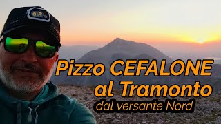 Gran Sasso  Pizzo CEFALONE al Tramonto dalla Parete Nord trekkingconcris [upl. by Lemor]