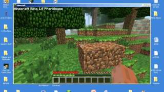 Minecraft Beta 1819 How to change Survival To Creative [upl. by Ynoble]