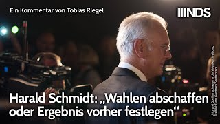 Harald Schmidt „Wahlen abschaffen oder Ergebnis vorher festlegen“  Tobias Riegel  NDSPodcast [upl. by Orin658]