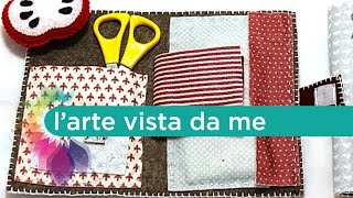 TutorialKit cucito in feltro con puntaspilli DIY Sewing kit with pin cuscion  Idea regalo maestre [upl. by Gennifer]