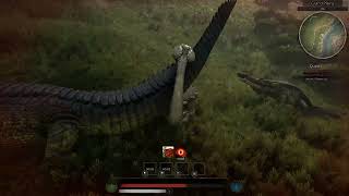 Ano vs Sarcos  Path of Titans Anodontosaurus Gameplay [upl. by Litch]