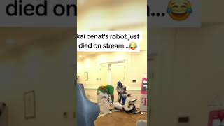 Kai robot died on live with Chris brown kaicenatfans chrisbrown kai kaicenatfunnymoments fyp [upl. by Spatola]