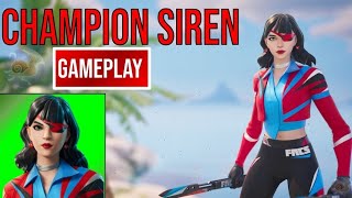 New Champion Siren Skin Gameplay FNCS Fortnite [upl. by Coop]