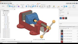 How to Assemble Bench vice Assembly with the help of Fusion 360 [upl. by Adahsar]