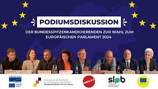 Podiumsdiskussion zur Europawahl 2024 [upl. by Nerradal]