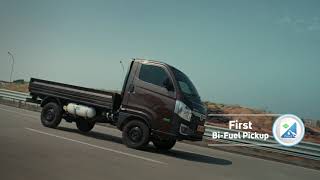 Tata Motors Intra V20 Gold Pickup  Indias 1st BiFuel Pickup with Longer Range and Higher Payload [upl. by Magree827]