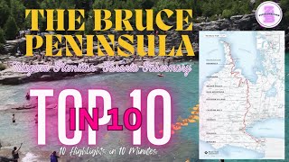 2 Day Itinerary Bruce Peninsula 35 hrs from Toronto  10 Places 10 minutes BEAUTIFUL ONTARIO [upl. by Lettig541]