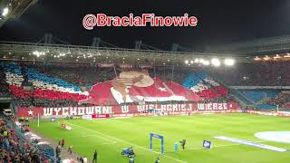 Wisła Kraków  KS Cracovia 07112021 Ultra Wisła choreo and hymn [upl. by Bryana]