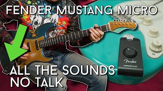 Fender Mustang Micro  ALL Sounds  NO Talk [upl. by Xad]