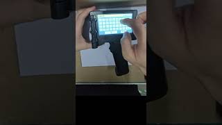 Handheld inkjet printer supports QR code printing [upl. by Adnyleb]