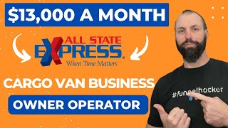 Owner Operators  13000 A Month Cargo Van Businesscourier cargovan expediting [upl. by Ynomrah]