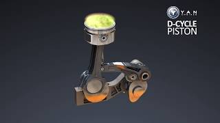 DCycle Piston by YAN ENGINES [upl. by Yeltnarb]