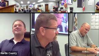 Hardin County Board of Supervisors Meeting 08282024 [upl. by Strenta]