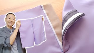 I made it easier to understand how to attach the front opening zipper of the pants [upl. by Aehr772]