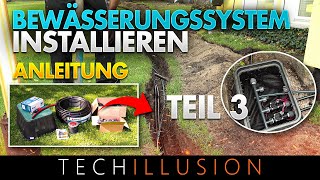 💧🌿AUTOMATISCHES BEWÄSSERUNGSSYSTEM Verlegen 🔥TEIL 3  Bewässerungssystem Gardena selber bauen 😨😱 [upl. by Seagraves]