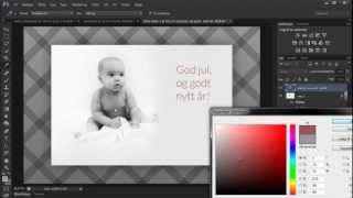 Hvordan lage et julekort i Photoshop  Utdannetno  Kurs og Nettstudier [upl. by Oicneserc]