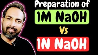 1N and 1M solution Preparation of sodium hydroxide  NaOH [upl. by Akeinahs]