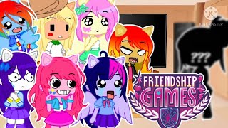 MLP Past Mane 7 Reacts To Future  Sci Twilight  Equestria Girls  Friendship Games Part  7 [upl. by Einnad]