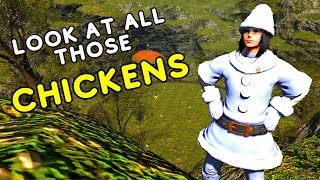 FFXIV OOB Old Gridania Chicken Bunny Easter Land 635 [upl. by Marvel]