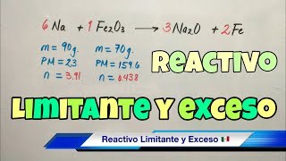 Reactivo Limitante y en Exceso paso a paso [upl. by Cadel]