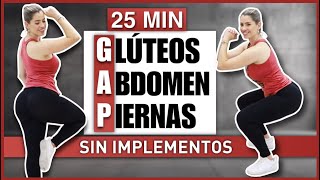 RUTINA DE GAP  Glúteos Abdomen y Piernas  RUTINA SIN PESO Y SIN SALTOS  NatyGlossGym [upl. by Clemence887]