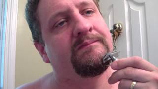 Beard trimming with a double edge razor [upl. by Garling]