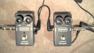 MXR Micro Flanger Shootout 1982 Vintage vs 2011 Reissue [upl. by Natlus]