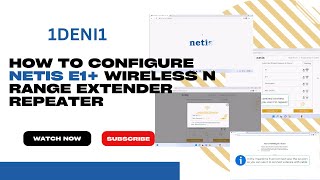 How to configure Netis E1 Wireless N Range Extender Repeater [upl. by Lorac537]