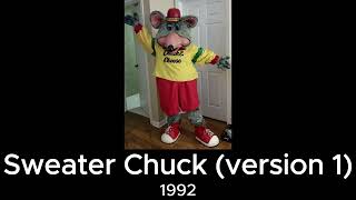 Chuck E Cheese Walkaround Evolution [upl. by Einhpets]